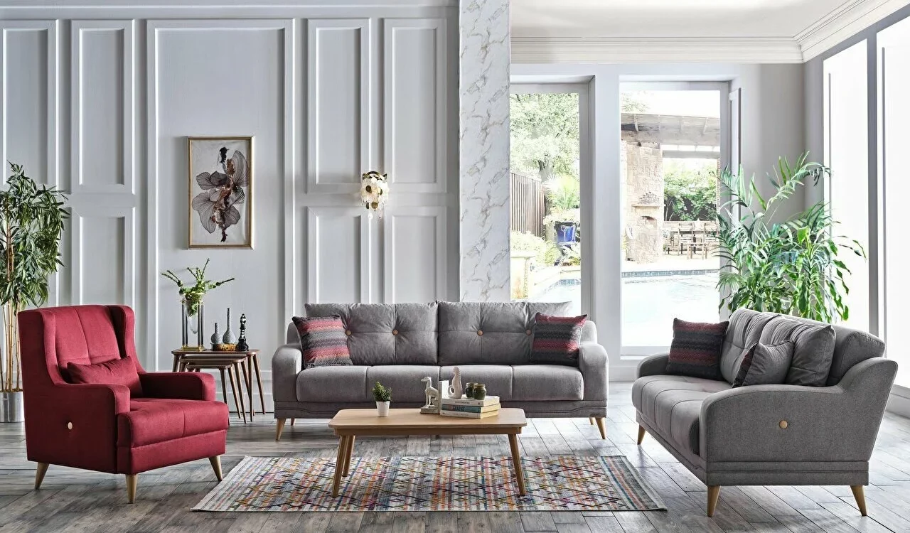 ESTILO X Ensemble Canap&eacute; Fauteuil Strasbourg