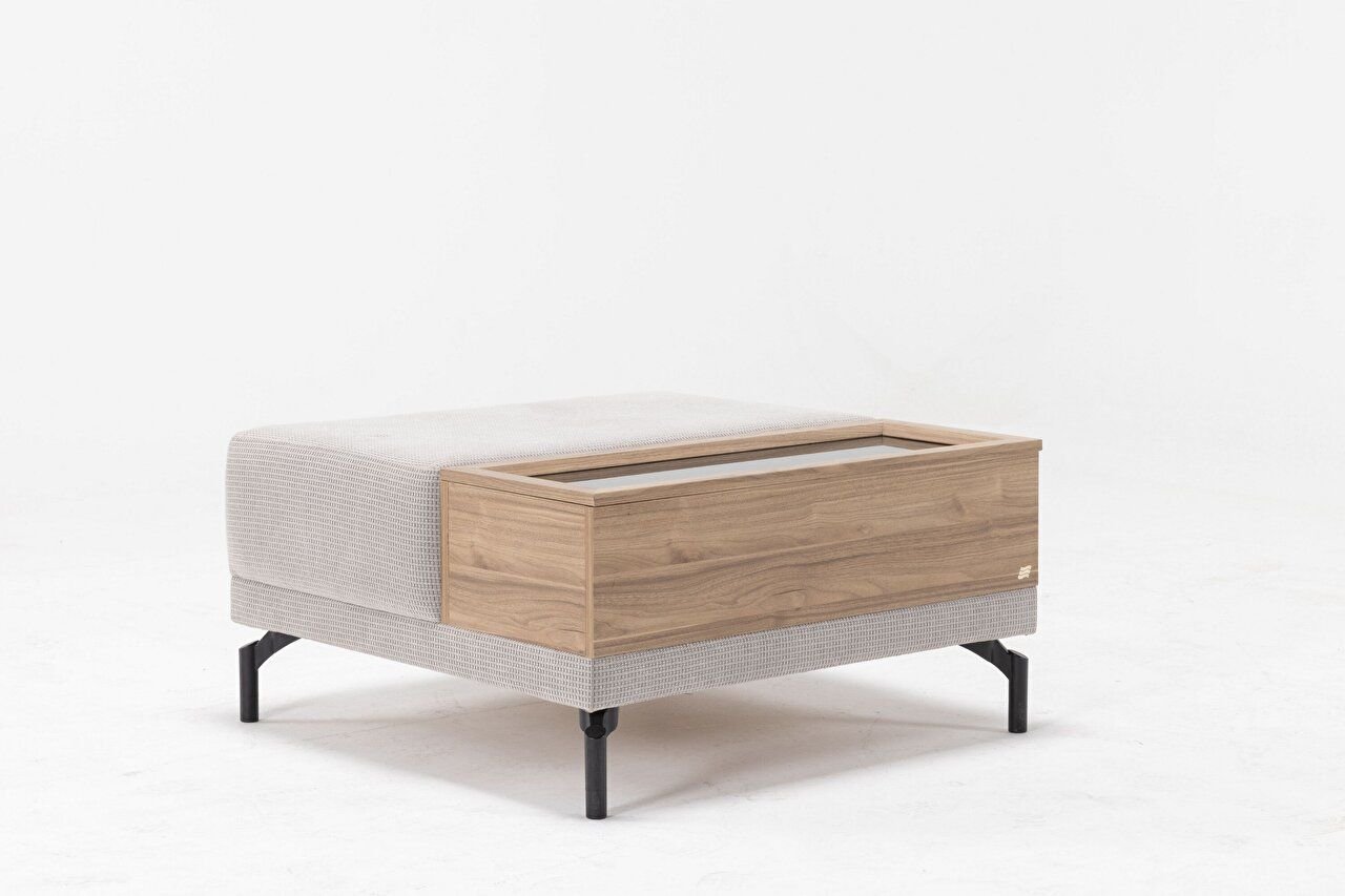 MARY Pouf avec Table Basse Erstein