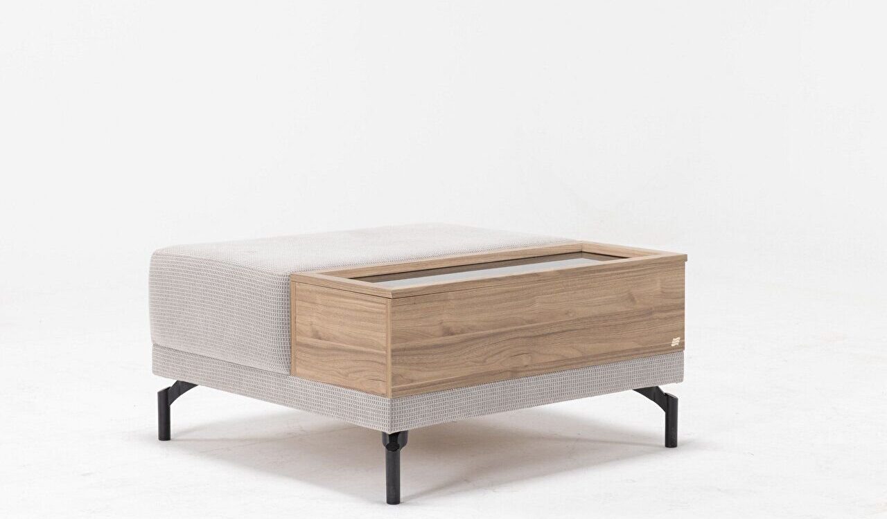 MARY Pouf avec Table Basse Erstein