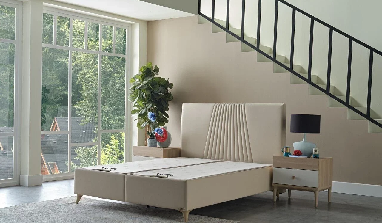 NOVA – Lit coffre &amp; T&ecirc;te de lit Obernai