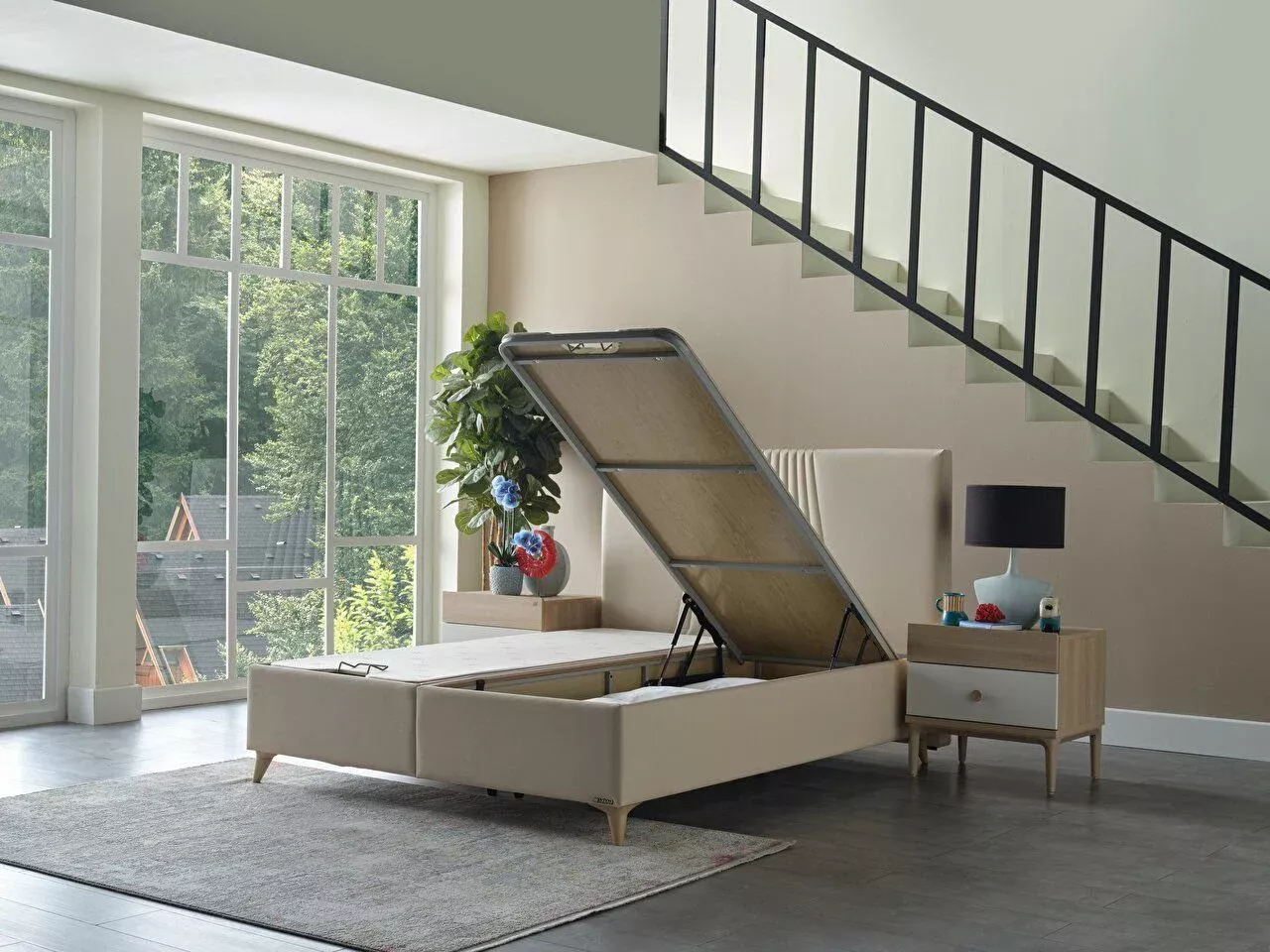 NOVA &#8211; Lit coffre &amp; Tête de lit Obernai 0