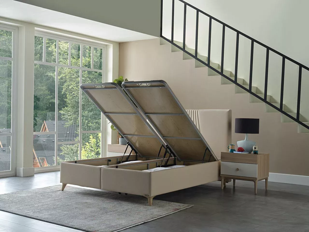 NOVA &#8211; Lit coffre &amp; Tête de lit Obernai 0