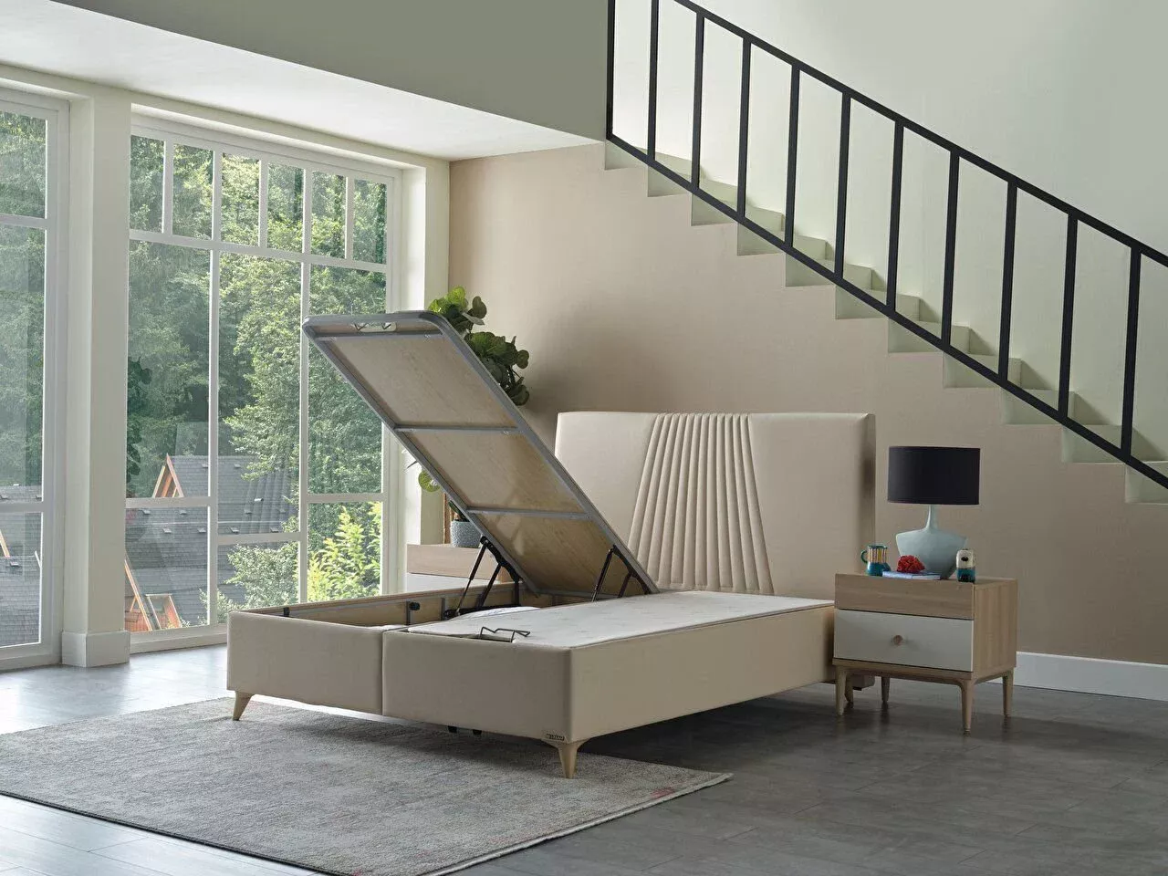 NOVA &#8211; Lit coffre &amp; Tête de lit Obernai 0