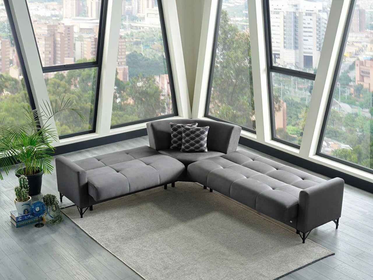 MONREO Canapé d&#8217;Angle Lingolsheim 0