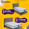 Spécial Ramadan &#8211; Lit coffre Sleepwell + matelas Unstress 160cm Ostwald 0