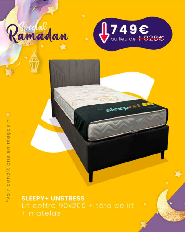 Spécial Ramadan &#8211; lit coffre Sleepy + matelas Unstress Bischheim 0